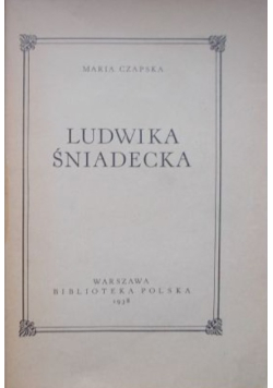 Ludwika Śniadecka 1938 r.