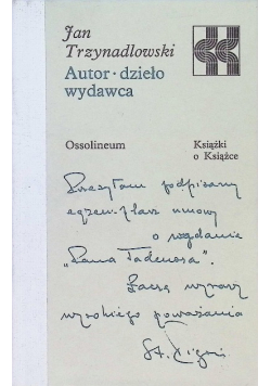 Autor, dzieło, wydawca.