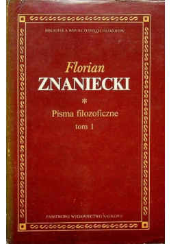 Pisma filozoficzne Tom 1