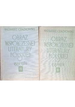 Obraz współczesnej literatury polskiej 1884-1933 (1934) Tom 1 do 3, 1936 r.