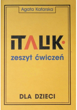 Italik zeszyt ćwiczeń dla dzieci