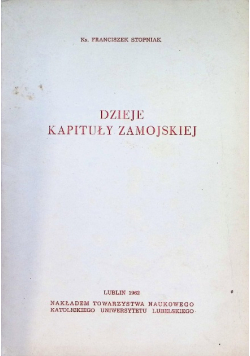 Dzieje kapituły zamojskiej