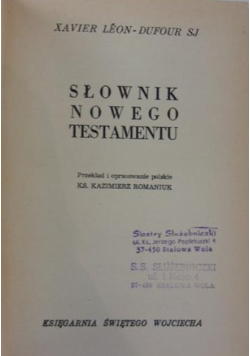 Słownik Nowego Testamentu