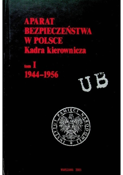 Aparat Bezpieczeństwa w Polsce Kadra kierownicza Tom 1