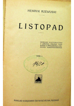 Listopad  Tom 1