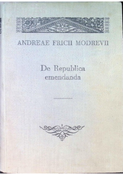 Commentariorum de Republica Emendanda