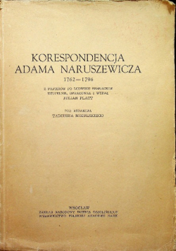 Korespondencja Adama Naruszewicza