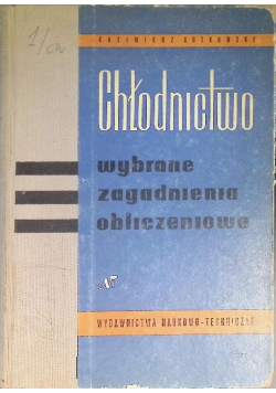 Chłodnictwo wybrane zagadnienia obliczeniowe