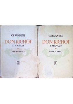Don Kichot z Manczy Tom 1 i 2