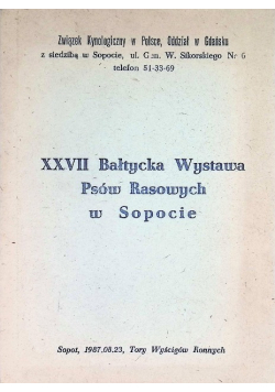 XXVII Bałtycka Wystawa Psów Rasowych w Sopocie