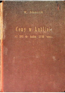 Ceny w Lublinie 1935 r.