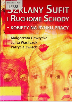 Szklany sufit i ruchome schody kobiety na rynku pracy