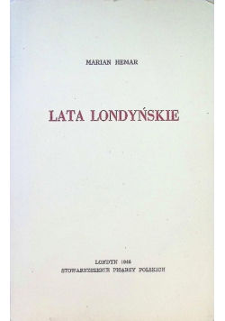 Lata Londyńskie 1946 r.
