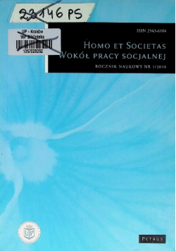 Homo et societas Wokół pracy socjalnej