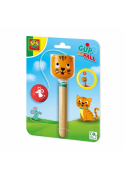 Gra Cup&Ball łap kulkę - kot