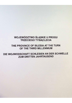 Województwo śląskie u progu trzeciego tysiąclecia