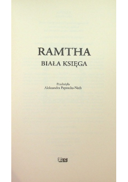 Ramtha Biała księga