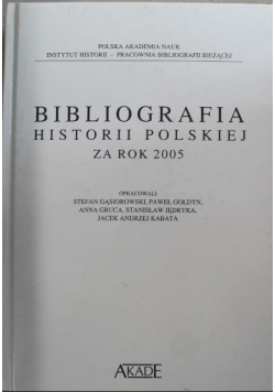 Bibliografia historii polskiej za rok 2005