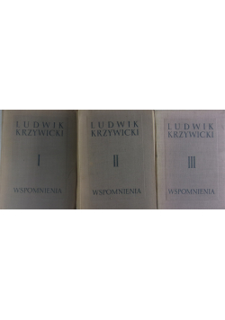 Krzywicki wspomnienia Tom 1 do 3