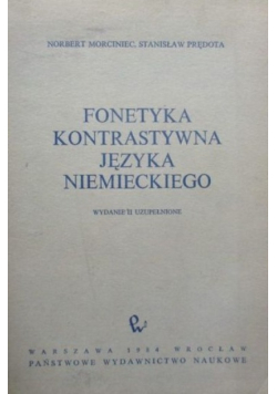 Fonetyka kontrastywna języka niemieckiego