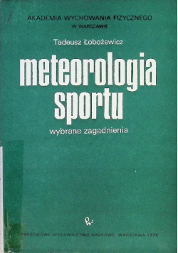 Meteorologia sportu wybrane zagadnienia