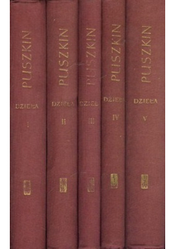 Puszkin Dzieła wybrane Tom I do V