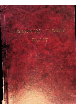 Lekcjonarz mszalny Tom VI