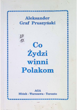 Ile Żydzi winni Polakom