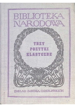 Trzy poetyki klasyczne