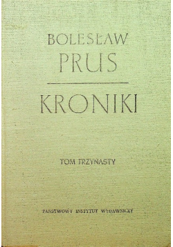 Prus Kroniki Tom 13