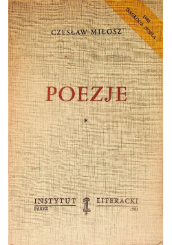 Miłosz Poezje