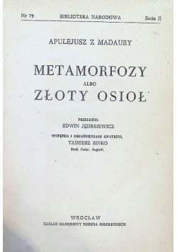 Metamorfozy albo złoty osioł