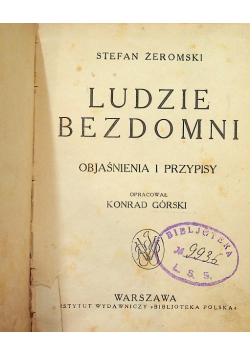 Ludzie bezdomni 1930 r.