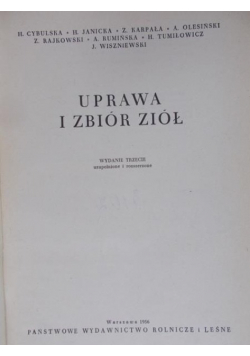 Uprawa i zbiór ziół
