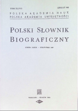 Polski Słownik Biograficzny Zeszyt 182