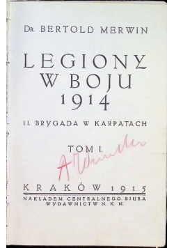 Legiony w boju Tom 1 i 2 1915 r.