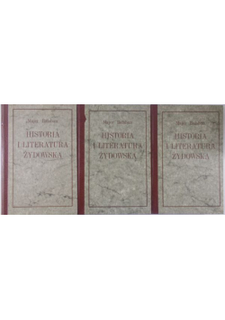 Historia i literatura Żydowska, Tom I do III