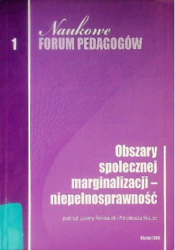 Obszary społecznej marginalizacji - niepełnosprawność