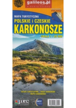 Mapa tur. Karkonosze polskie i czeskie 1:25 000