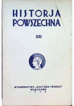 Historja powszechna Tom XXI 1933 r.
