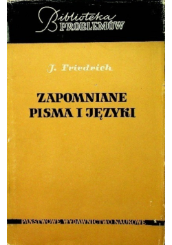 Zapomniane pisma i języki
