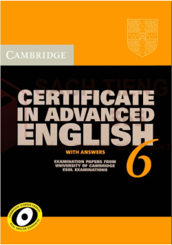 Certificate in advanced english 6