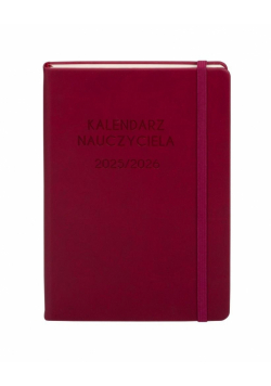 Kalendarz 2025/2026 A5 nauczyciela TDW bordowy