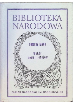 Mann Wybór nowel i esejów