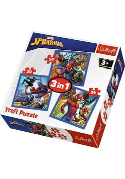 Puzzle 3w1 Pajęcza siła Spiderman TREFL