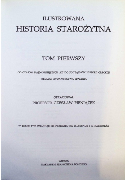 Dzieje powszechne ilustrowane Tom 1 Czasy starożytne Część I