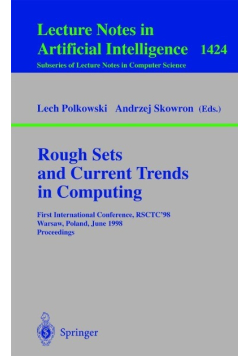 Rough Sets and Current Trends in Computing