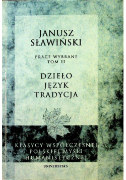 Dzieło język tradycja Tom II