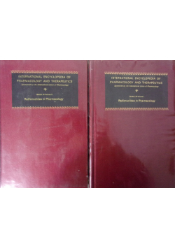International Encyclopedia of Pharmacology and Therapeutics Tom 1 i 2
