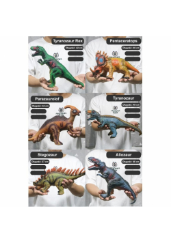 Dinozaur gumowy z głosem MIX